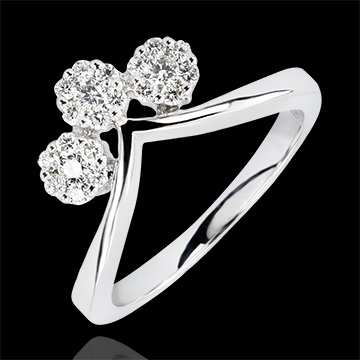 Inel Prospeţime - Canaf - aur alb 18K şi diamante