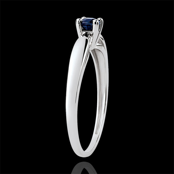 Reed Solitaire Engagement Ring - 0.24 carat sapphire - white gold 18 carats