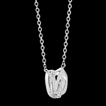 Collier Regard d'Orient - Lia - or blanc 18 carats et diamants