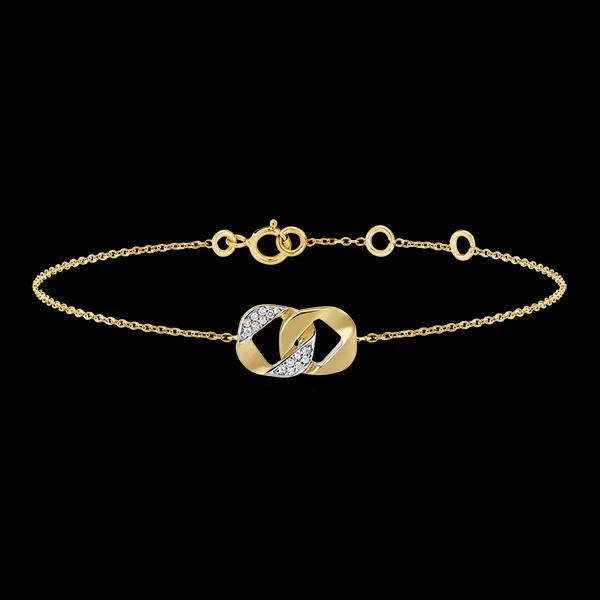Bracelet Regard d'Orient - Lia - or jaune 9 carats et diamants