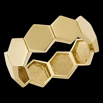 Anillo Revelación para Hombre - oro amarillo de 9 quilates 