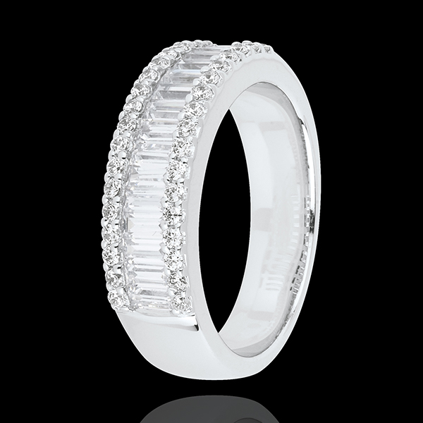 Ring Betovering - Oneindig Licht - 49 diamanten 1.63 karaat - 18 karaat witgoud