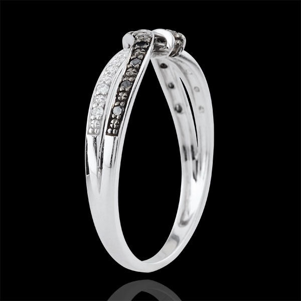 Ring Clair Obscure Rendez-vous - white gold, black diamond