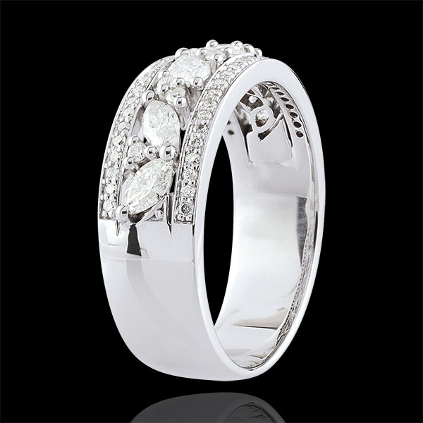 Ring Destiny - Byzantine - white gold and diamonds - 18 carat