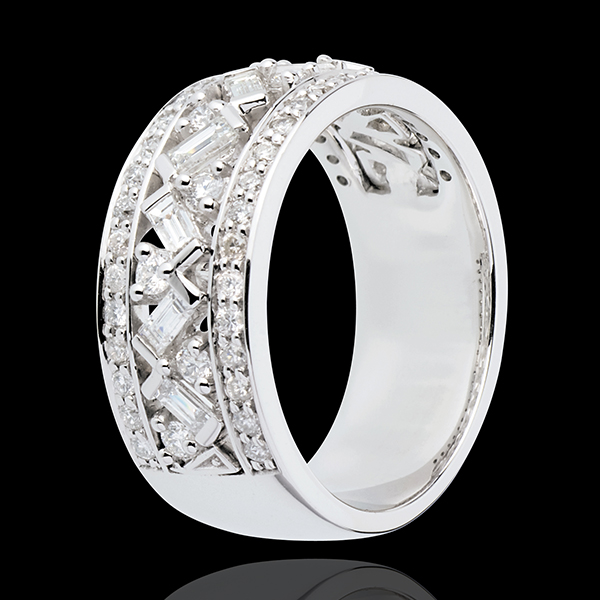 Ring Destiny - Empress - diamond white gold - 0.9 carat