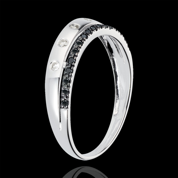 Ring Enchantment - Crown of Stars - small - black diamonds