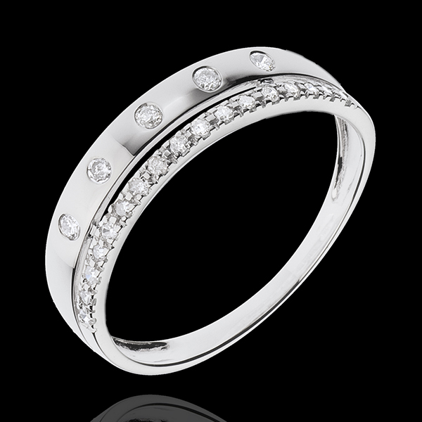 Ring Enchantment - Crown of Stars - small - white gold