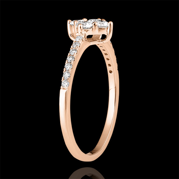 Ring Frisheid - Dina - 9 karaat roze goud en diamanten