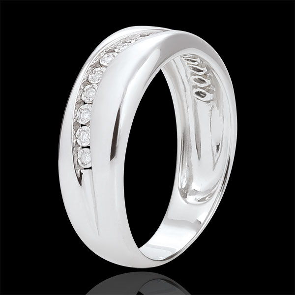 Ring Liefde - Multi-Diamanten - 18 karaat witgoud