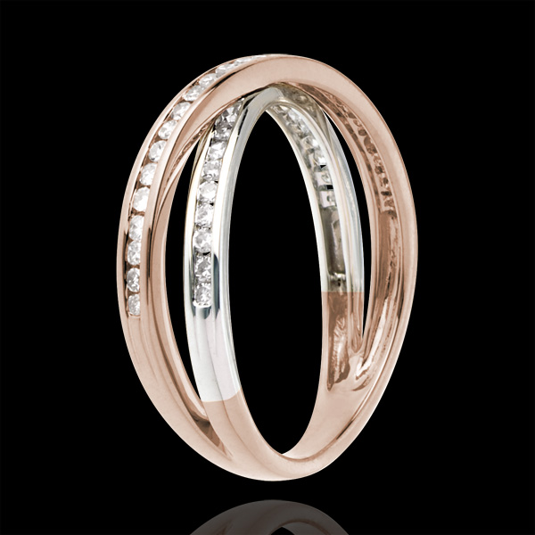Ring - Pink gold and diamond
