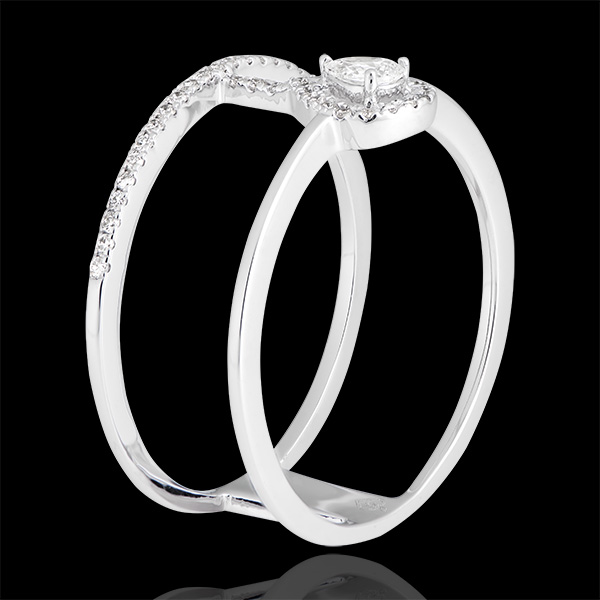 Ring Seraphine - wit goud 18 karaat en diamanten