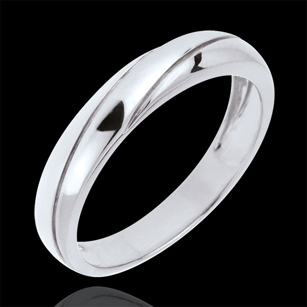 Saturn Trilogy Wedding Ring - White gold - 9 carat