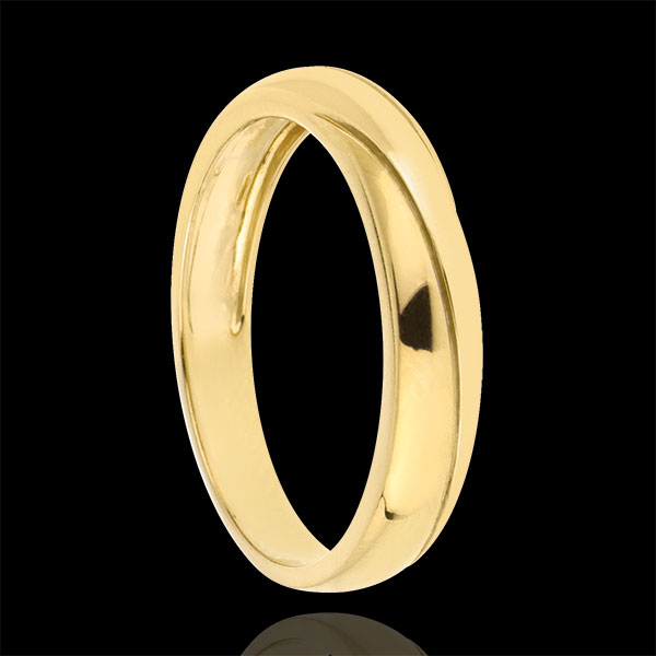 Saturn Trilogy Wedding Ring - Yellow gold - 9 carat