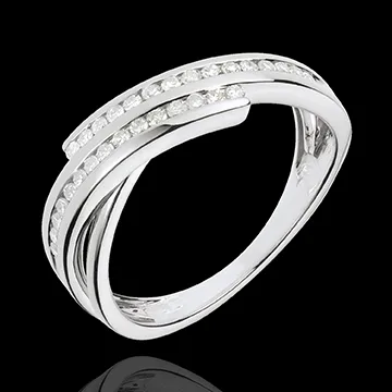 bague envie précieuse - or blanc 18 carats