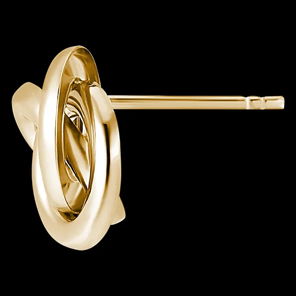 Boucles d'oreilles Saturne - or jaune 18 carats