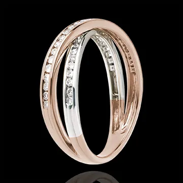 Ring - Pink gold and diamond
