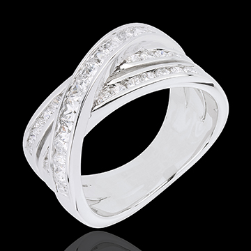 Ring Great Saturn - white gold - 1.37 carat