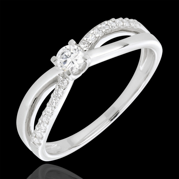 Engagement Ring Destiny - Aeon - white gold - 18 carats