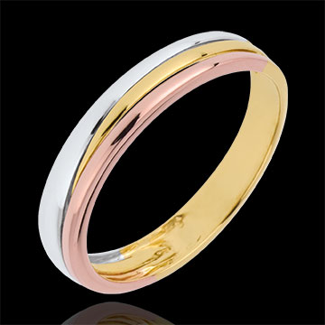 Wedding Ring Triya - Three golds