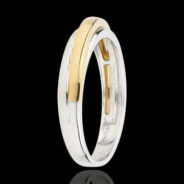 Wedding Ring Atlas - White gold and yellow gold