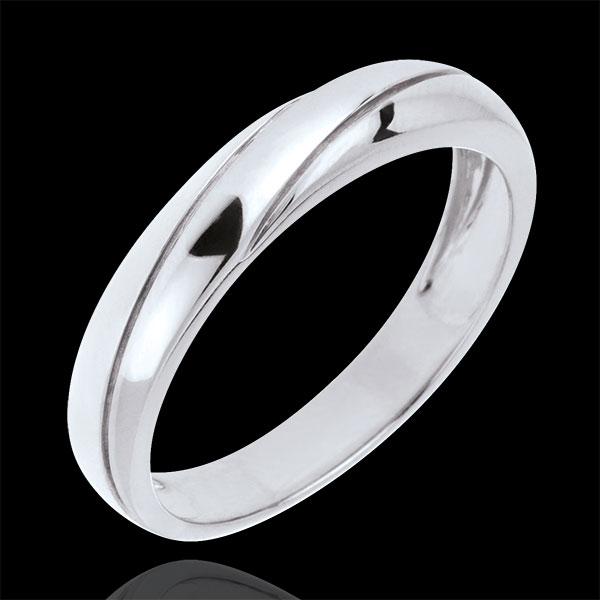 Fede Saturno Trilogia - Oro bianco - 9 carati