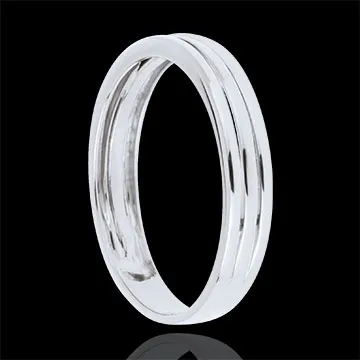 Alianza Triya - oro blanco 18 quilates