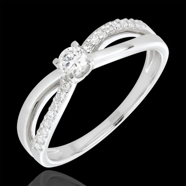 Verlovingsring Destiny - Levenslang Diamant 18 karaat witgoud - 0.14 karaat - 18 karaat