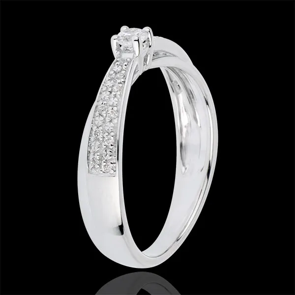 Verlovingsring Destiny - Diaphane - Diamant 0.1 karaat - 18 karaat witgoud