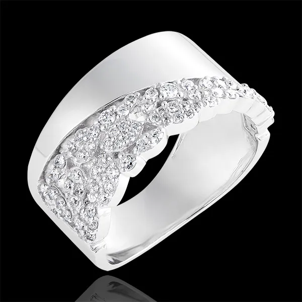 Ring Schicksal - Constance - 375er Weißgold und Diamanten