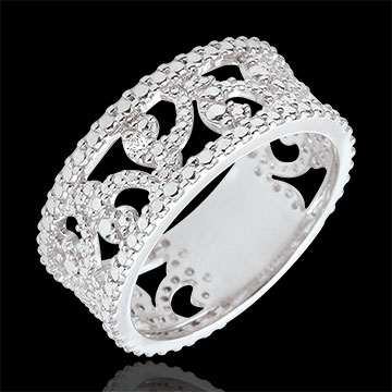 Ring Schicksal - Varda - Weissgold und Diamant 