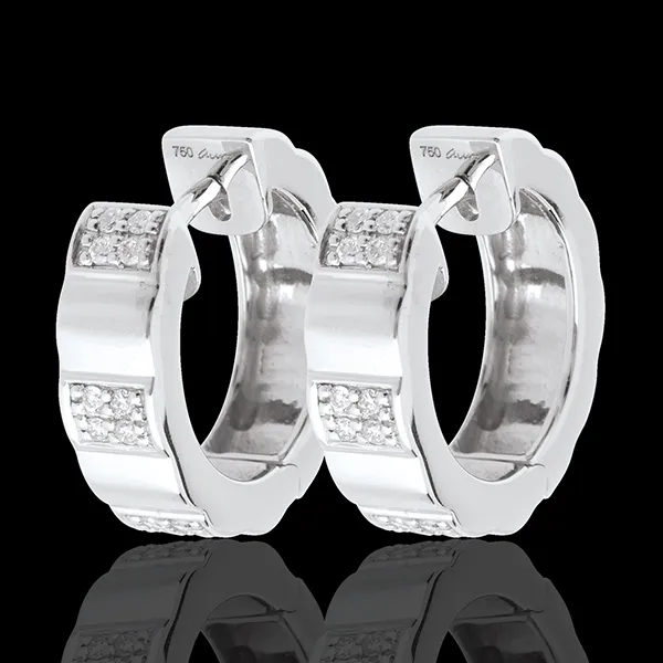 Creolen Arkade in Weissgold