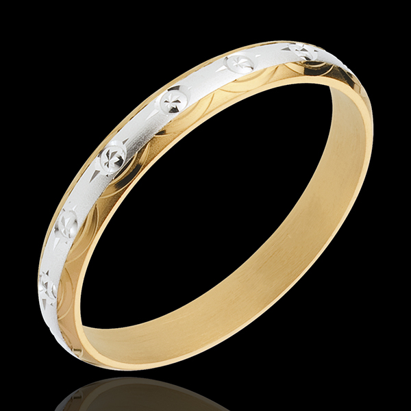 Solar Symbol Wedding Ring