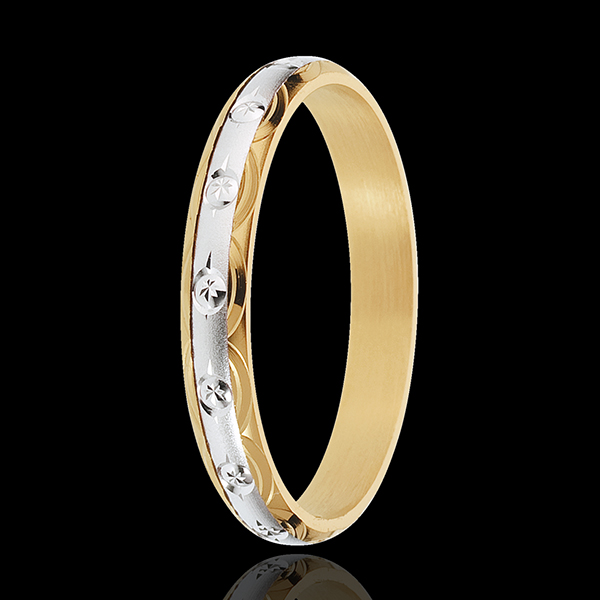 Solar Symbol Wedding Ring