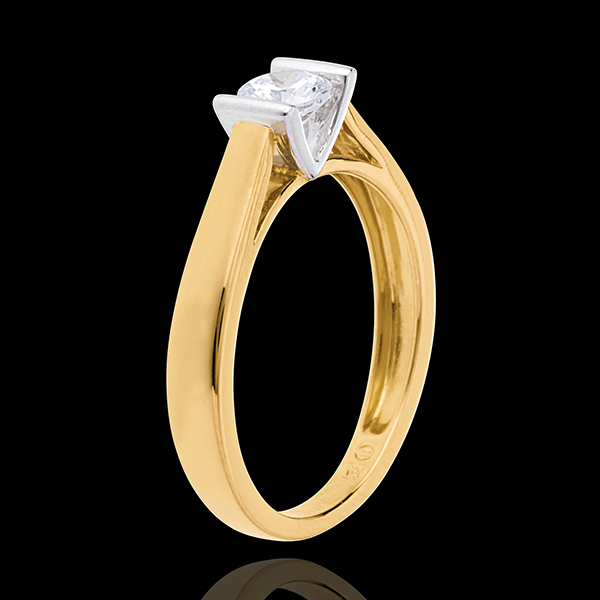 Solitaire elegance yellow gold - 0.41 carat
