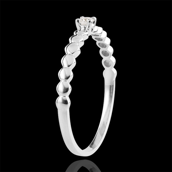 Solitaire Ring Golden Sweet - White Gold