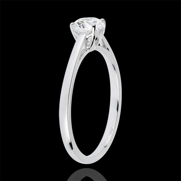 Solitaire Ring of Precious Purity with a 0.50 carat diamond