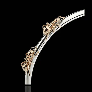 Armband Spaziergang der Sinne - Tanz der Ameisen - Weiß- und Roségold