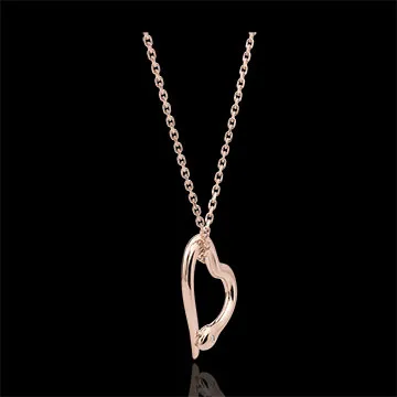 Collier Spaziergang der Sinne - Schlange der Liebe Variation - Kleines Modell - Roségold und Diamanten - 18 Karat
