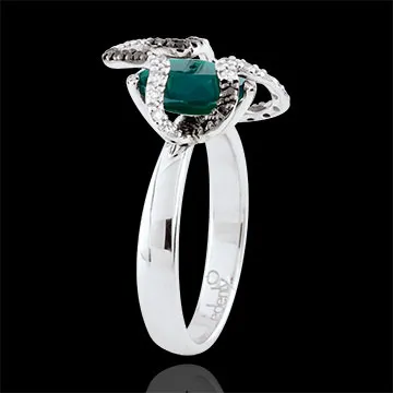 Ring Spaziergang der Sinne - Medusa - Silber, Diamanten und Halbedelsteine