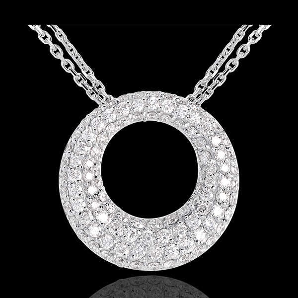 Collier Kassiopeia in Weissgold - 1.55 Karat - 104 Diamanten