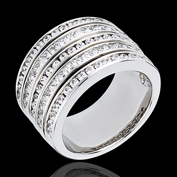 Ring Sternbilder - Milchstraße - Weißgold Pavage - 2.42 Karat - 81 Diamanten