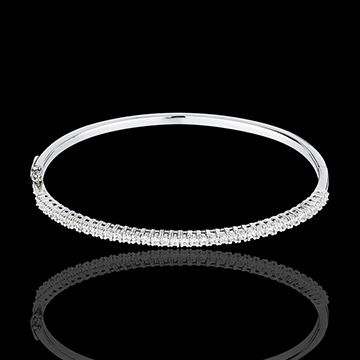 Armreif Dentelle semi pavé in Weissgold - 1 Karat - 37 Diamanten
