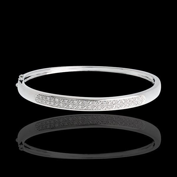 Ring Diorama Diamant witgoud - 0.25 karaat - 23 Diamanten - 18 karaat goud
