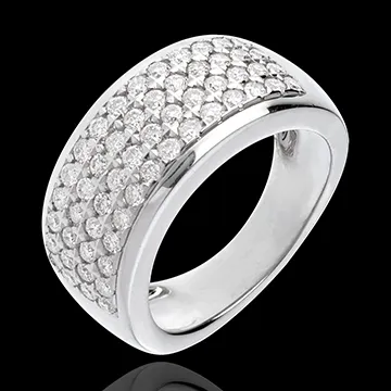 Ring Sterrenbeeld - Astraal - groot model - 18 karaat witgoud - 1,01 karaat - 56 Diamanten