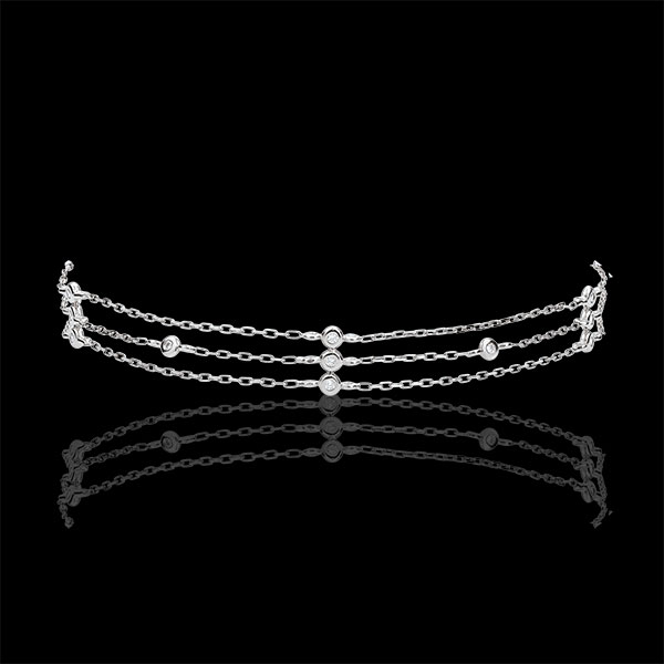 Bransoletka Gracja z białego złota 9-karatowego
