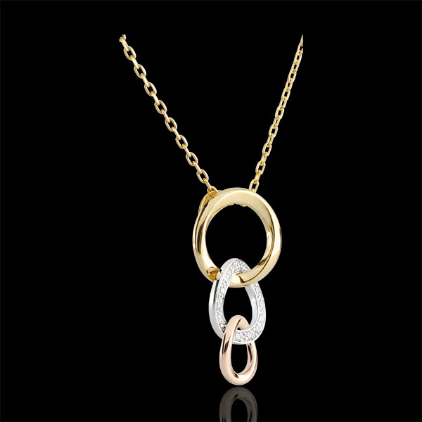 Tri-colour Gold Gala Necklace