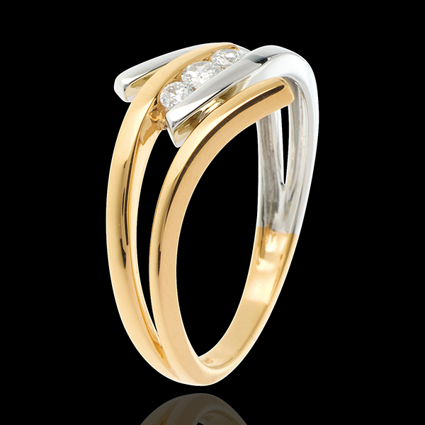 Trilogy Precious Nest -Arabesque - yellow and white gold - 0.11 carats - 18 carats