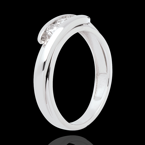 Trilogy Precious Nest - Fusion - white gold - 0.38 carat - 3 diamonds - 18 carats