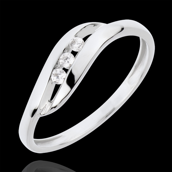 Trilogy Ring Precious Nest - My Dear - white gold - 18 carats
