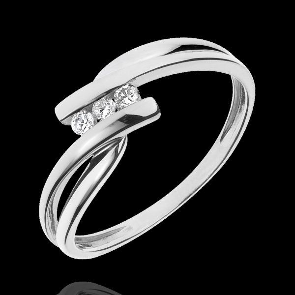 Trilogy Ring Precious Nest - Tango - white gold - 0.07 carat - 9 carats